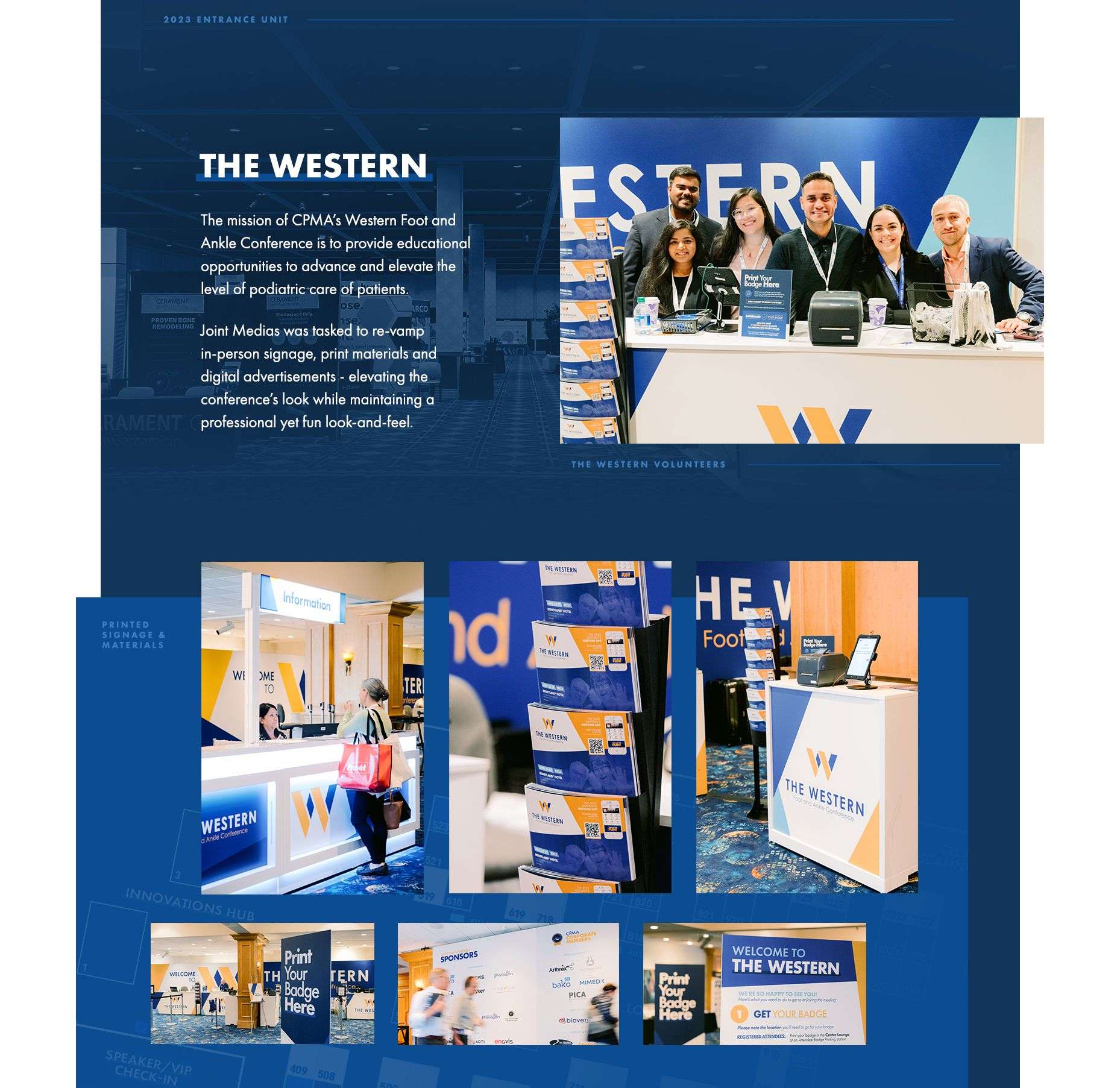 Joint Medias | California Podiatric Medical Association | Graphic Design Portfolio examples of conference materials