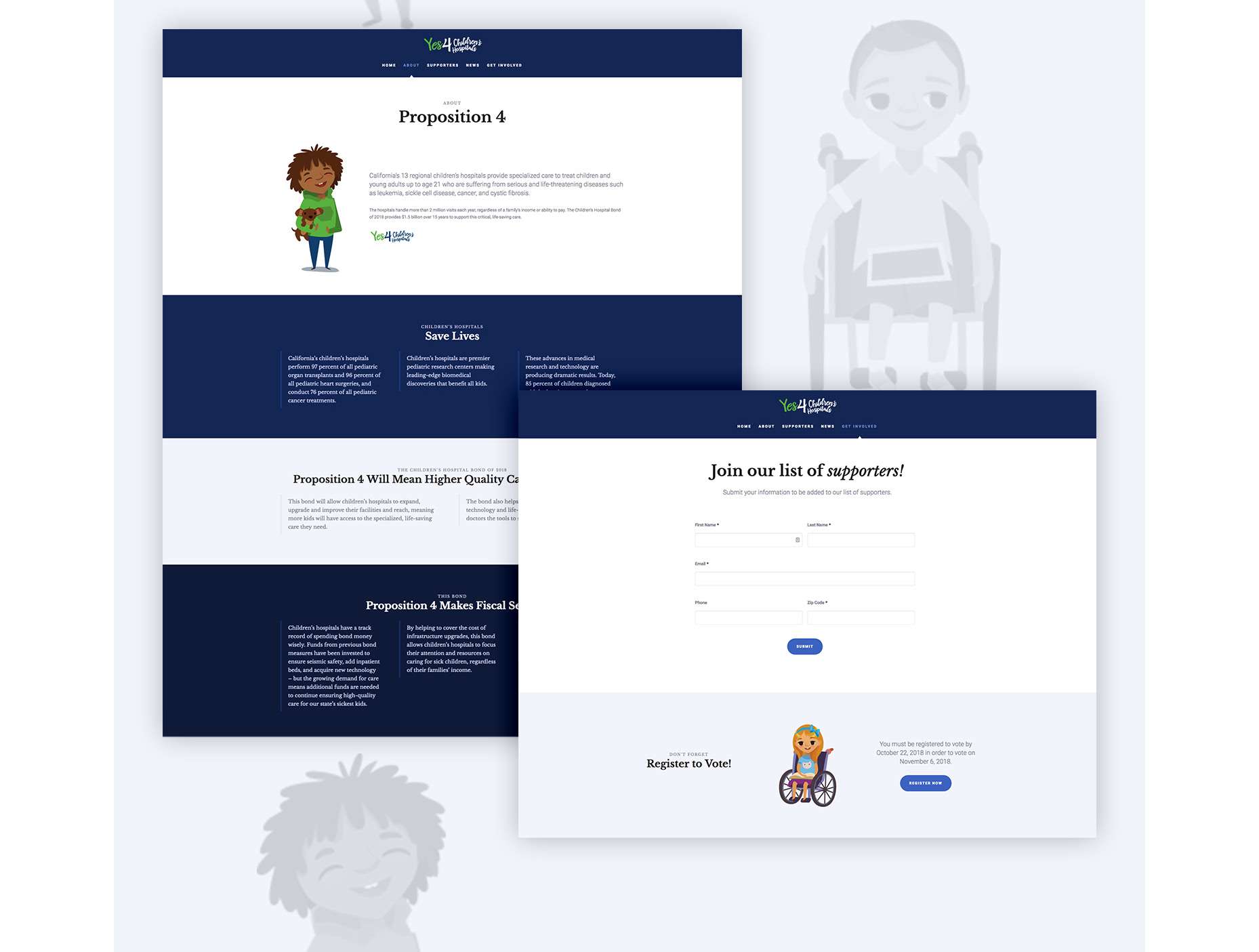 Joint Medias | California's Children's Hospital Association About us and join our list of supporters page designs.